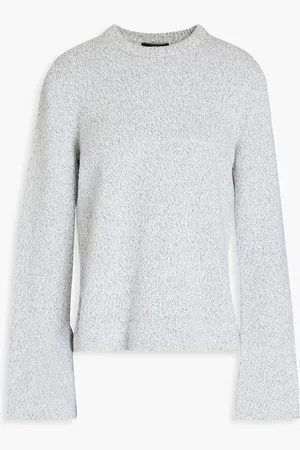 THEORY Bouclé-knit sweater - Gray - L