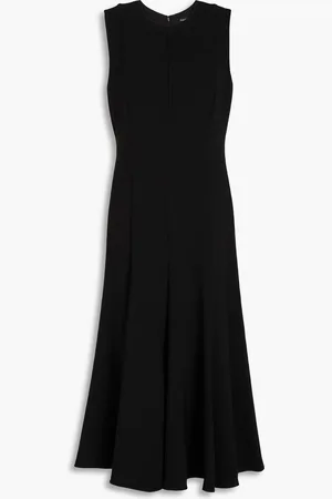 THEORY Fluted crepe midi dress - - US 2