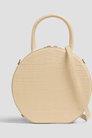 Mansur Gavriel Croc-effect leather tote - White - OneSize