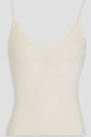 NAADAM Ribbed cashmere camisole - White - M