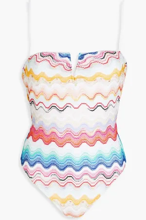 Missoni Metallic crochet-knit swimsuit - - IT 46