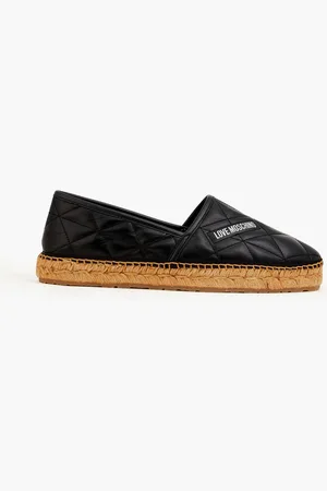 Moschino Quilted leather espadrilles - - EU 39