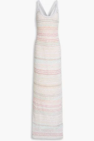 Missoni Sequin-embellished metallic crochet-knit maxi dress - Metallic - IT 46