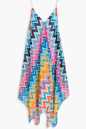 Missoni Printed cotton and silk-blend voile midi dress - - M