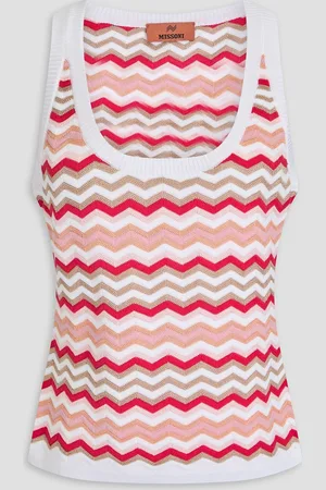 Missoni Crochet-knit cotton-blend tank - - IT 46