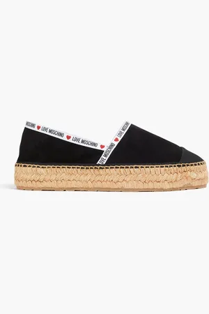 Moschino Printed suede espadrilles - - EU 36