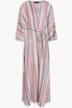 Missoni Metallic crochet-knit kaftan - - S
