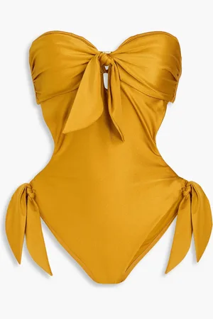 ZIMMERMANN Strapless cutout swimsuit - Yellow - 1
