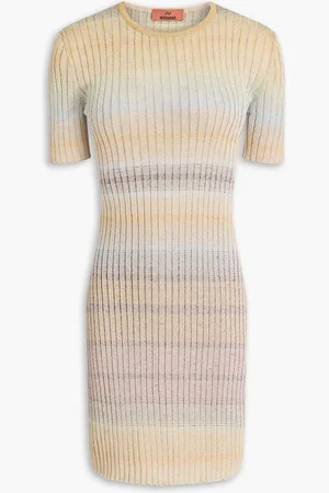 Missoni Metallic crochet-knit mini dress - Neutral - IT 44