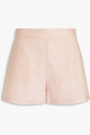 Missoni Metallic crochet-knit shorts - Metallic - IT 46