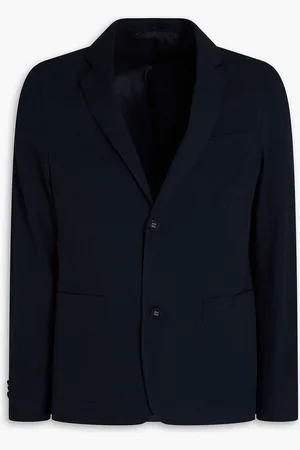 OFFICINE GENERALE Cotton-seersucker blazer - Blue - IT 46