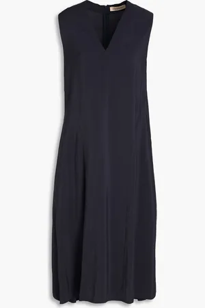 GENTRYPORTOFINO Washed modal-blend midi dress - Blue - IT 40