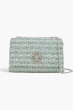 Maje Metallic tweed shoulder bag - - OneSize