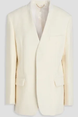 Victoria Beckham Alpaca-blend blazer - White - UK 10