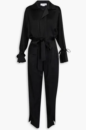 Victoria Beckham Satin-crepe jumpsuit - - UK 8