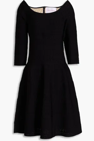 Carolina Herrera Pointelle-knit dress - - M