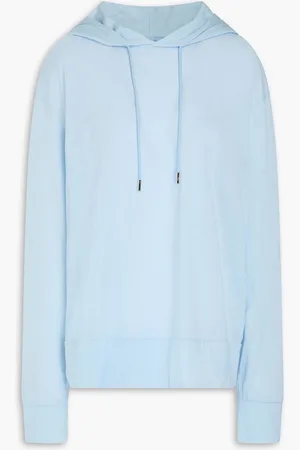 J.W.Anderson Cotton-blend jersey hoodie - Blue - S