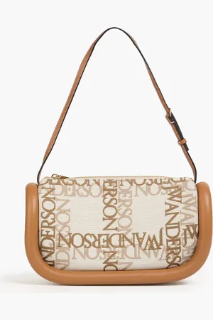 J.W.Anderson Bumper-15 leather-trimmed jacquard shoulder bag - - OneSize