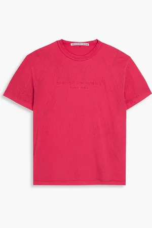 Alexander Wang Appliquéd cotton-jersey T-shirt - Red - XS