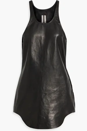 Rick Owens Leather tank - - IT 38