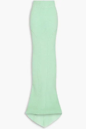 Rick Owens Knitted maxi skirt - Green - S