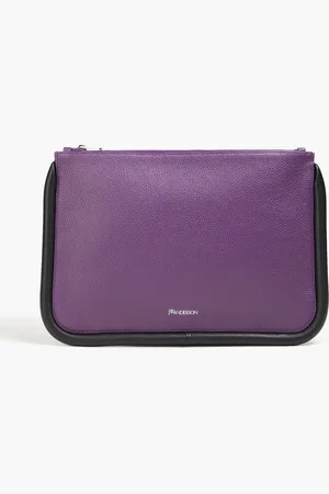 J.W.Anderson Bumper two-tone pebbled-leather pouch - - OneSize