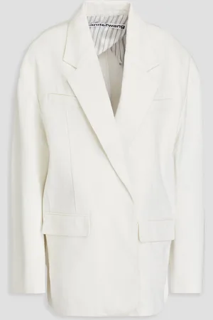 Alexander Wang Oversized cotton-twill blazer - White - XXS