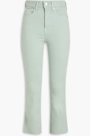 VERONICA BEARD Carly high-rise kick-flare jeans - Green - 26