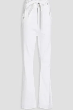 VERONICA BEARD Belted high-rise bootcut jeans - - 27