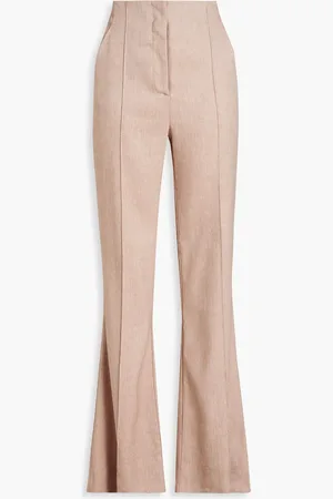 VERONICA BEARD Komi linen-blend flared pants - Neutral - US 10