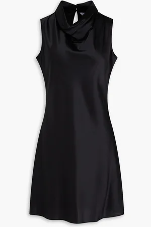 VERONICA BEARD Maelle draped silk-blend satin mini dress - - US 4