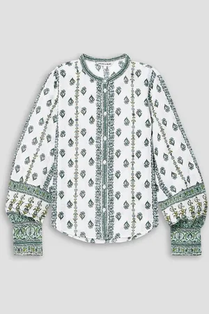 VERONICA BEARD Thorp floral-print ramie shirt - - US 8