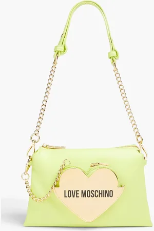 Moschino Faux leather shoulder bag - Yellow - OneSize