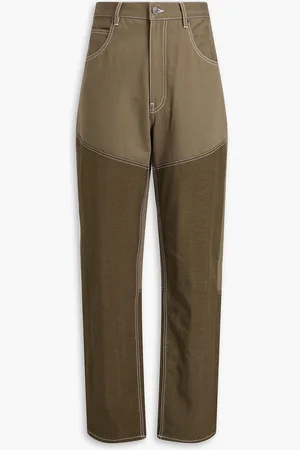 Jacquemus Shell-paneled denim jeans - Green - 31