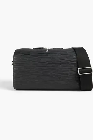 Montblanc Textured-leather messenger bag - - OneSize
