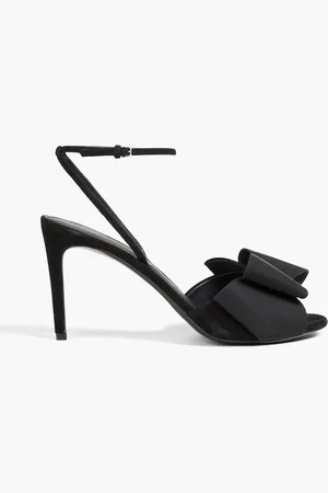 Salvatore Ferragamo Zaira bow-detailed suede sandals - - US 6