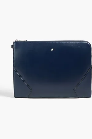 Montblanc Leather pouch - Blue - OneSize