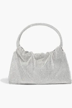 Simkhai Ellerie crystal-embellished satin tote - Metallic - OneSize
