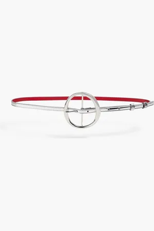 Jacquemus Ronde metallic belt - Metallic - 80 cm