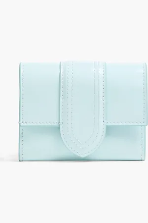 Jacquemus Le Compact Bambino leather wallet - Blue - OneSize
