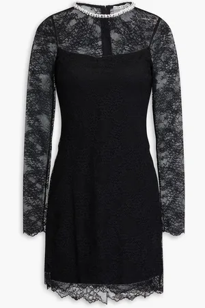 ALICE+OLIVIA Alice Olivia - Crystal-embellished corded lace mini dress - - US 0