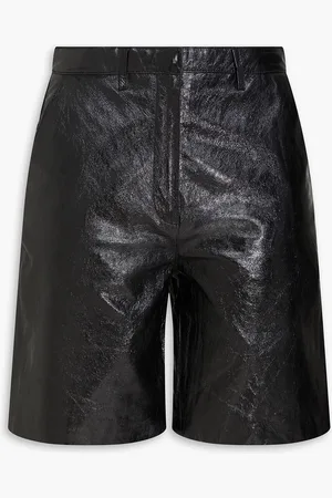 Claudie Pierlot Leather shorts - - FR 36