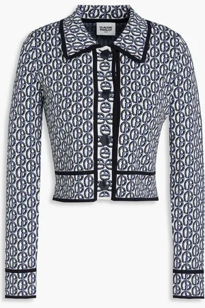 Claudie Pierlot Jacquard-knit cardigan - - 0