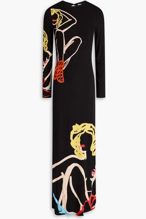 ALICE+OLIVIA Alice Olivia - Tom Wesselmann open-back printed jersey maxi dress - - US 2