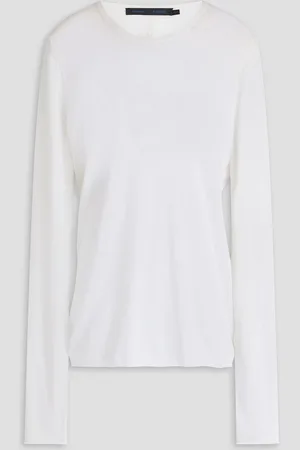 Proenza Schouler Cutout cotton and silk-blend sweater - - L