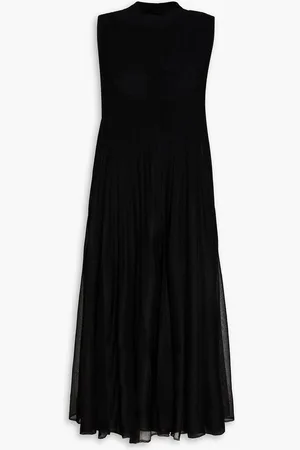 Claudie Pierlot Layered stretch-knit midi dress - - L