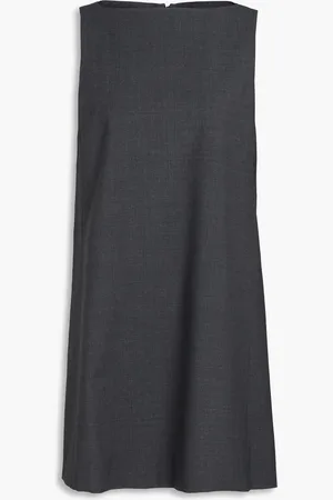 Claudie Pierlot Wool-blend crepe mini dress - Gray - FR 38