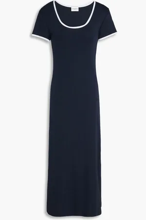 Claudie Pierlot Cotton-jersey midi dress - Blue - M