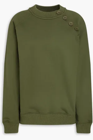 Claudie Pierlot French cotton-terry sweatshirt - Green - M