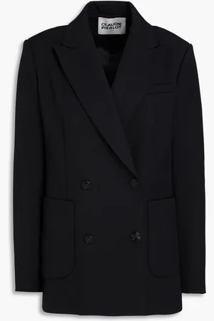 Claudie Pierlot Virginia double-breasted twill blazer - - FR 38